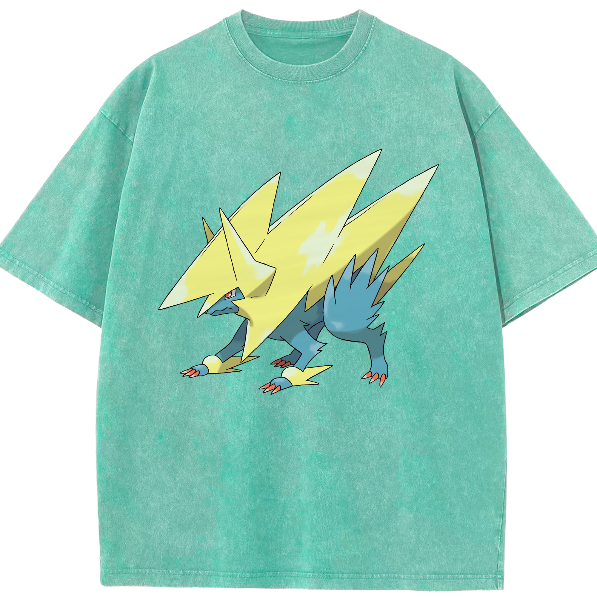 （画像用） ポケットモンスター Pokémon 綿100% ヴィンテージ風 半袖Tシャツ（フロントプリント）